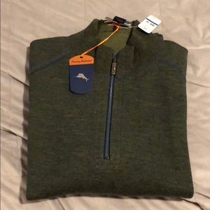 Tommy Bahama reversible half zip.